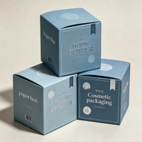 Boîte d'emballage en papier cosmétique personnalisée, vide, mate, pour soins personnels, impression sur mesure, vente chaude, fourniture d'usine OEM