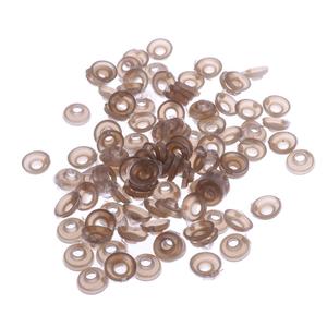 100 pezzi di plastica nera occhi di sicurezza con schienali 5MM fai da te forniture artigianali per la fabbricazione di bambole - Product Image 3