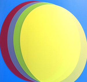 Round Custom Clear Transparent Matte Glossy Plastic PP Polypropylene Sheet For Printing