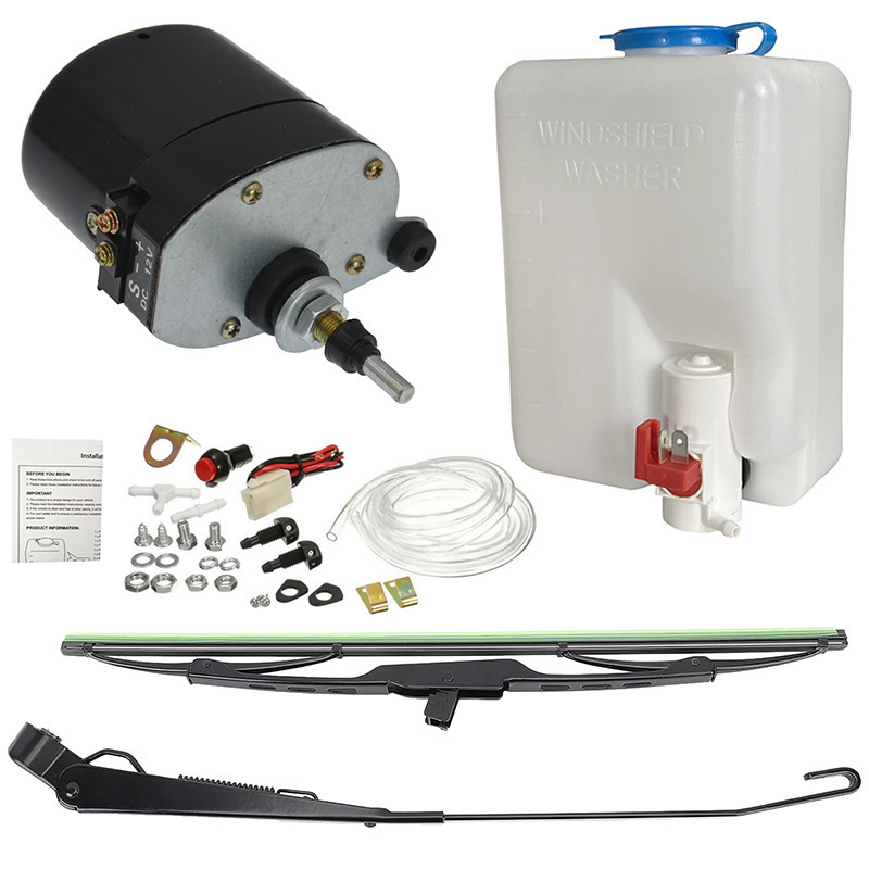 [Kit de Bomba Blanca] Motor del Limpiaparabrisas, Brazo del Limpiaparabrisas, Botella de Líquido Limpiaparabrisas