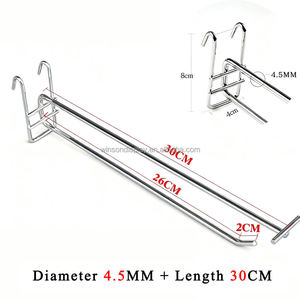 Retail Store Metal Steel Slatwall Security Hanging Display Pegboard <b>Hooks</b> for Hang Goods - Product Image 5