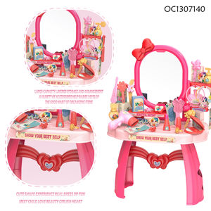 Ensemble <span class=keywords><strong>de</strong></span> beauté portable pour salon <span class=keywords><strong>de</strong></span> coiffure et maquillage, jeu <span class=keywords><strong>d</strong></span>'imitation, cadeau <span class=keywords><strong>de</strong></span> Noël et <span class=keywords><strong>d</strong></span>'anniversaire pour filles, coiffeuse avec accessoires - Product Image 5