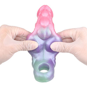 שאז כלב חלול דילדו חלול הפין סיליקון כיסוי פנטזיה הפין שרוול cock שרוול קוק מכסה עבור גברים - Product Image 6