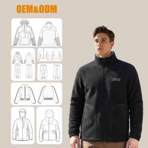 Jaqueta de lã para esportes ao ar livre, logotipo personalizado, respirável - Product Image 1
