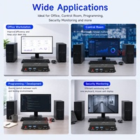 Conmutador KVM HDMI de 2 Puertos, USB 3.0, 4K UHD, para Compartir Monitor, Teclado y Ratón, Compatible con Windows, Mac y Linux