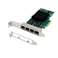 Carte réseau PCI Express pour serveur EDUP EP-9671 PCIe Intel I350-T4 Quad 1GbE avec contrôleur Intel I350 AM4