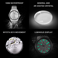Montre automatique mécanique pour homme CADISEN 2026, cadran bleu, style business décontracté, étanche 10 ATM, mouvement japonais MIYOTA 8215