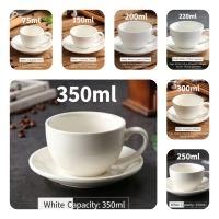 Ensemble tasse et soucoupe à café en céramique de style européen rétro mat, 470 ml, luxe léger, motif fleur de cabra, rond, pour la maison, le bureau, le café