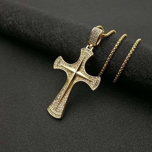 Collar con Colgante <span class=keywords><strong>de</strong></span> Cruz Hiphop <span class=keywords><strong>de</strong></span> Acero Inoxidable, <span class=keywords><strong>Cadena</strong></span> Minimalista Personalizada, Collares Pulidos <span class=keywords><strong>para</strong></span> Parejas, <span class=keywords><strong>para</strong></span> Hombre y Mujer - Product Image 2