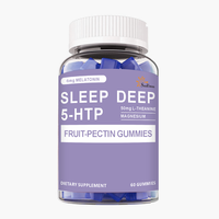 Gummies véganes OEM ODM pour adultes à base de pectine de fruits avec 5-HTP, mélatonine, L-théanine et magnésium pour la relaxation nocturne – Complément alimentaire