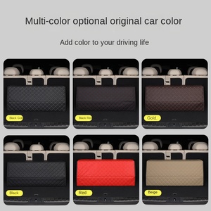 Scatola portaoggetti pieghevole di lusso per bagagliaio auto con grande capacità e design in pelle PU con chiusura inferiore, adattabile universalmente - Product Image 3