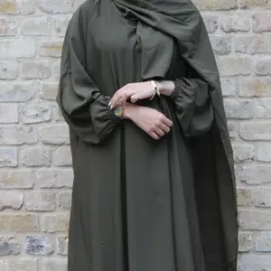 Vestido musulmán Kuwii con hijab, hijab, Ramadán, colección nueva, vestidos modestos, Hijab, Abaya, para rezar, 3202