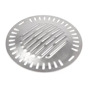 Pinnovo coreano churrasco grill placas de aço inoxidável grade pan 29.5cm 33cm rodada churrasco sus304 para o restaurante fácil assar limpo