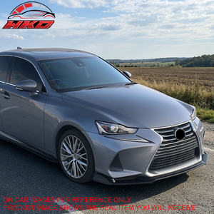 Convient pour Lexus IS200t 2017-2020, lèvre de pare-chocs avant style IKON, noir brillant - Product Image 3