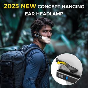 Linterna Frontal LED con Sensor de Movimiento, Clasificación IP65, Haz Ajustable, Alcance de 200-299M, Súper Brillante, Batería de Larga Duración para Senderismo y Pesca - Product Image 5