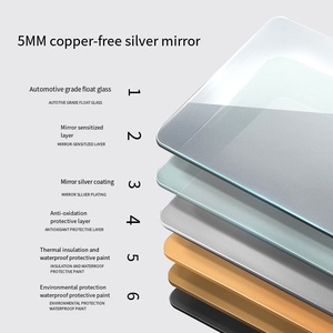 Chất lượng cao LED thông minh gương với loa phòng tắm khách sạn đầy đủ tắm tường thắp sáng gương tường treo hình chữ nhật hiện đại được trang bị - Product Image 4