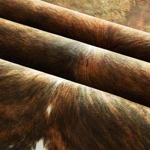 Fausse fourrure Animal vache peau tapis selle marron robuste et grande taille vache imprimé fausse peau de vache tapis - Product Image 2