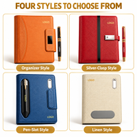 Coffret Cadeau d'Affaires Certifié 3C avec Batterie Externe Portable 4-en-1 Intégrée, Stylo, Clé USB – Boîte Cadeau Personnalisée Haut de Gamme pour