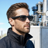 Lunettes Intelligentes OEM 8MP avec Caméra IA, Enregistrement Vidéo EIS 16 Go, Appels et Traduction pour Réunions et Travail sur le Terrain