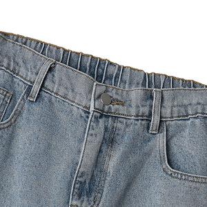 Jean ample déchiré vintage pour homme, coupe large, en denim épais, collection automne-été 2026, style rétro américain, streetwear décontracté - Product Image 4