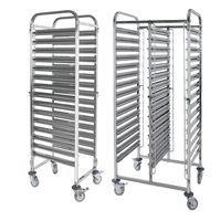 Chariot en acier inoxydable à 15 couches Chariot à casseroles GN à 15 niveaux 1/1 GN pour restaurant