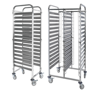 รถเข็นสแตนเลส15ชั้น15ชั้น1/1 GN ถาดดึงอาหารรถเข็นกระทะ GN สำหรับร้านอาหาร - Product Image 6