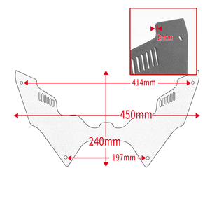 Cubierta frontal del tanque de combustible de motocicleta XXUN para Honda CRF1100L CRF 1100L <span class=keywords><strong>Africa</strong></span> <span class=keywords><strong>Twin</strong></span> Standard DCT 2020 2021 <span class=keywords><strong>2022</strong></span> 2023 - Product Image 6