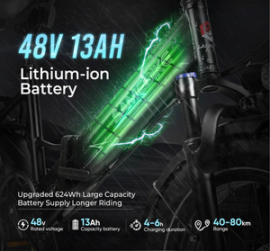 Bicicleta Eléctrica Híbrida <span class=keywords><strong>SAMEBIKE</strong></span> con Llantas Gruesas de 20*4.0, Motor de 48v en la Rueda Trasera, Batería de Litio - Product Image 4