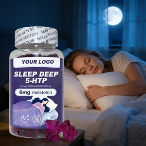 10mg Oem Label pribadi Kava kesehatan Melatonin-bebas tidur Gummy Gummies Biotin kreatin Magnesium tidur Melatonin Jelly kacang Gummy - Product Image 1
