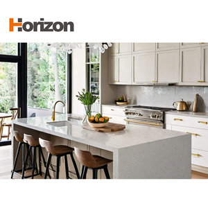 Gạch thạch anh lớn bàn bếp làm bằng đá nung thạch anh mờ đá thạch anh Bàn Giá chân vuông - Product Image 3