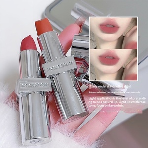 Lápiz Labial Mate Aterciopelado B101 Tamaño Muestra, No se Transfiere, Tono Té de Nieve, Moda Estudiantil, Opción de Logotipo Personalizado, Fácil de Colorear, Sin Decoloración - Product Image 1