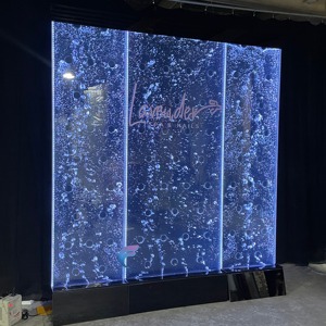 Pantalla decorativa de pared con cascada de acrílico LED, separador de ambientes con burbujas de agua danzantes. - Product Image 1