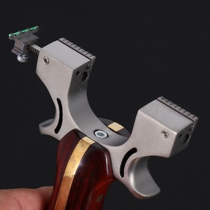 Catapulta de Precisión para Exteriores, Modelo Diente de Dragón, de Presión Rápida, con Mango de Madera Sólida y Latón, para Caza Competitiva - Product Image 3