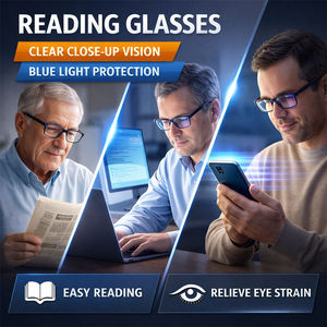 Lunettes de lecture <span class=keywords><strong>anti</strong></span>-lumière bleue avec dioptries, sans vis, en alliage fin, pour hommes, 2026, pour presbytes +3.50, <span class=keywords><strong>filtre</strong></span> lumière bleue - Product Image 4
