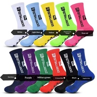 Chaussettes de football pour hommes, épaisses, doublées de tissu éponge, antidérapantes, respirantes, anti-transpiration, désodorisantes, pour l'entraînement sportif en plein air, polyester/spandex