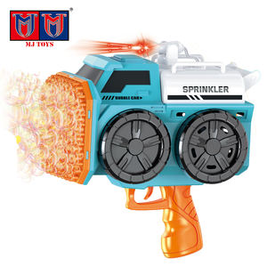 OEM venta al por mayor al aire libre de plástico de 139 agujeros eléctrico automático soplador de juguete iluminar burbujas Carro de riego pistola de burbujas - Product Image 1