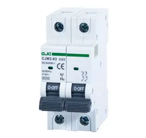 Qjc nhà máy 1P 2P 3P 4P AC 230/415V 63A 6kA Mini MCB thu nhỏ ngắt mạch công tắc điện MCB giá