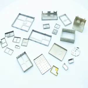 Custom Electronics Shield Box And Frame Sheet Metal Parts Stamping EMI RF Shielding Cover Case For PCB