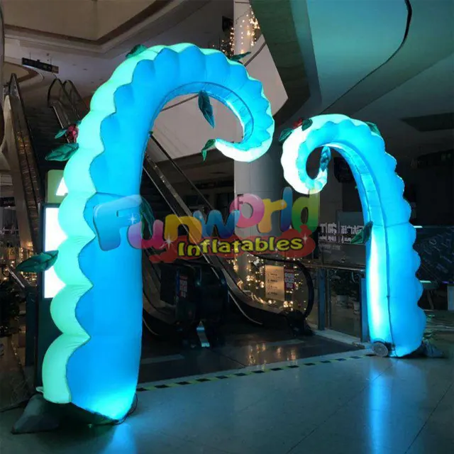 Inflatable प्रकाश सजावट विज्ञापन inflatable प्रकाश मूंछ ऑक्टोपस पैर
