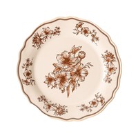 Service de vaisselle Shawn Vintage en céramique émaillée à fines perles, compatible micro-ondes, assiettes à motif végétal de style français, petits bols, tasses, soucoupes, rétro