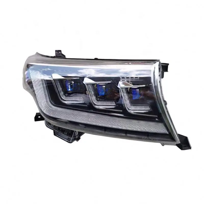 Faro automatico a led completo per Toyota landcruiser200 2008-2015 anno di aggiornamento fari a led a 3 lenti