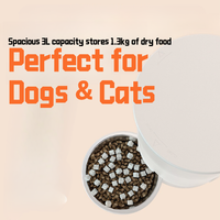 Distributeur de nourriture pour animaux de compagnie intelligent WiFi avec minuterie, 3L, en ABS de qualité alimentaire, avec alerte de niveau bas, pour usage domestique
