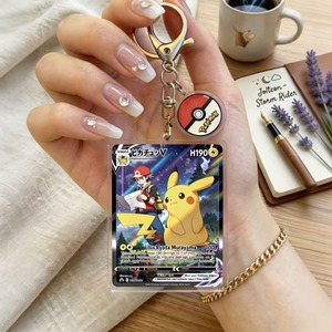 Nouveaux designs, vente en gros, <span class=keywords><strong>porte</strong></span>-clés en acrylique mignons de la collection Pokémon, accessoires de pendentif, <span class=keywords><strong>porte</strong></span>-clés en acrylique Pokémon TCG - Product Image 3