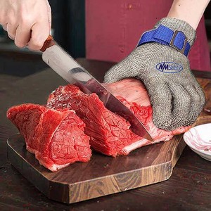 Guantes de Acero para Carnicero NMsafety para Manipulación de Alimentos, Guantes de Malla Metálica, Guantes Anticorte ANSI Nivel 9 - Product Image 3
