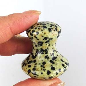 Outil Gua Sha unique en forme de champignon, pierre de jaspe dalmatien, masseur facial naturel pour la thérapie par acupression et les soins de la peau, 126 <span class=keywords><strong>Char</strong></span> - Product Image 6