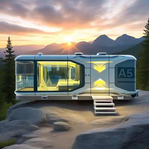 Prefab ห้องโดยสารในพื้นที่หรูหราแบบแยกส่วนแคปซูลเก็บแอปเปิ้ลบ้านกลางแจ้งบ้าน