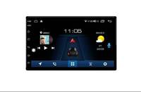 Autoradio multimédia universel avec navigation GPS, prend en charge la connexion de mise en miroir du téléphone, lecteur Android 7 pouces