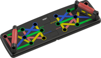 Plateforme d'entraînement pliable et réglable 9-en-1 en ABS durable avec bandes de résistance pour abdominaux et pompes à domicile