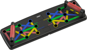 9-in-1 ABS Duurzame Verstelbare Opvouwbare Workout Stand Power Press Push-Up Board met Resistance <span class=keywords><strong>Bands</strong></span> voor Thuisgym Buikspieren - Product Image 4