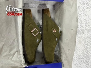 Scarpe da Uomo all'Ingrosso <span class=keywords><strong>in</strong></span> Pelle di Vacchetta Tedesca con Suola <span class=keywords><strong>in</strong></span> <span class=keywords><strong>Sughero</strong></span> Morbide Pantofole Birkenstock di Alta Qualità - Product Image 6